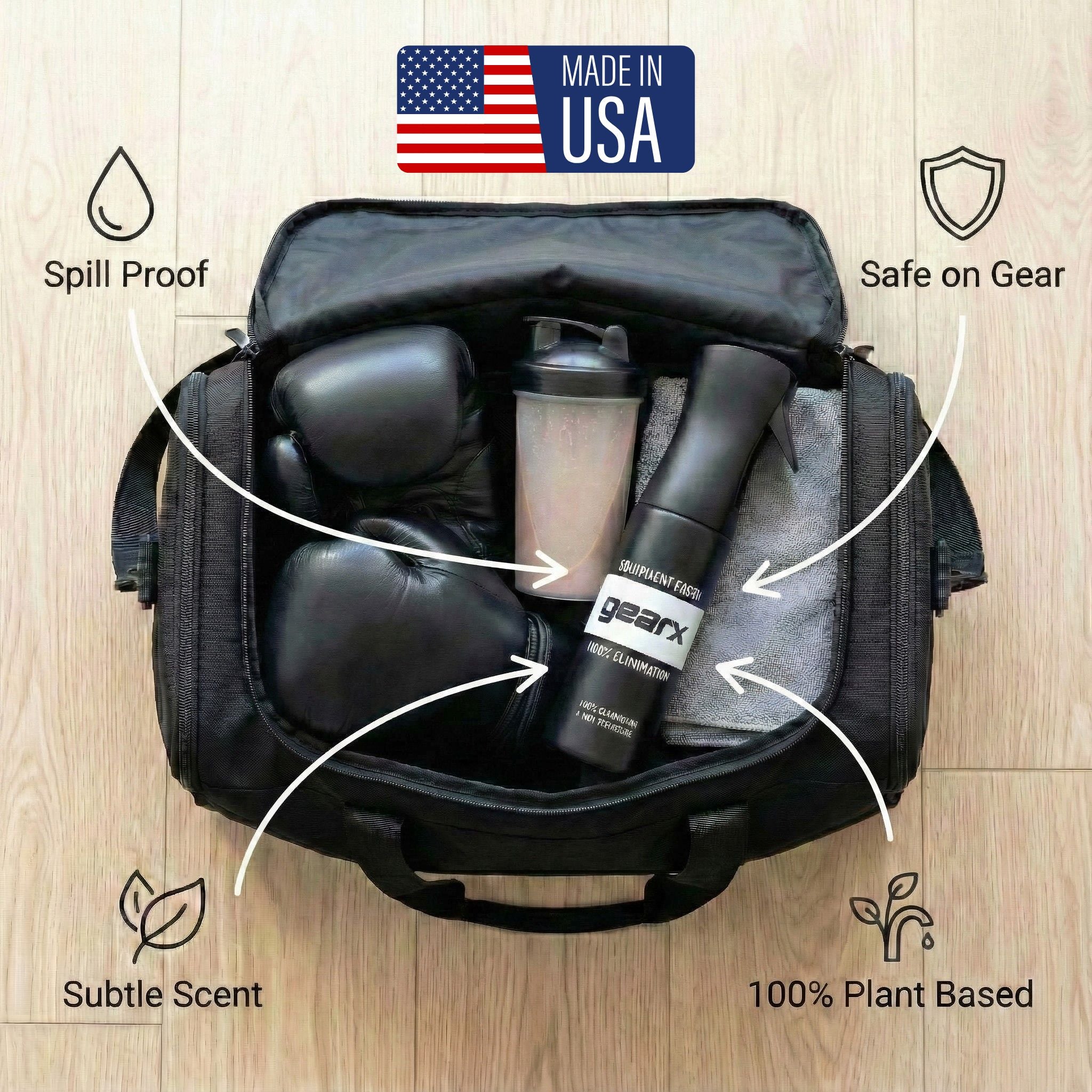 Tough on Odor, Safe on Gear Equipment Deodorizer.